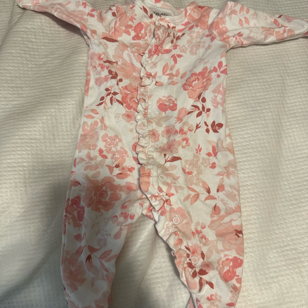 Floral Pink Kids One Piece